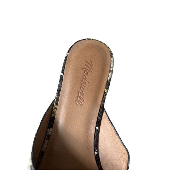 Madewell The Remi Mule in Snake Embossed Leather size 8 - Picture 4 of 8